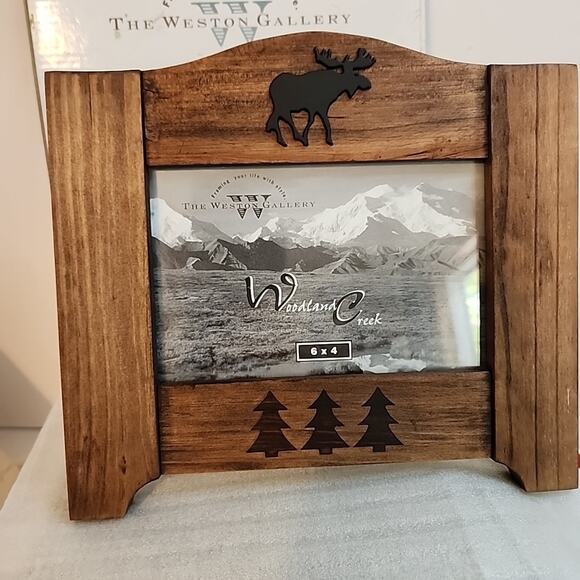 Set of 2 Woodland Creek 6x4 Rustic Moose Photo Frames – Weston Gallery Cabin... - Picture 2 of 9